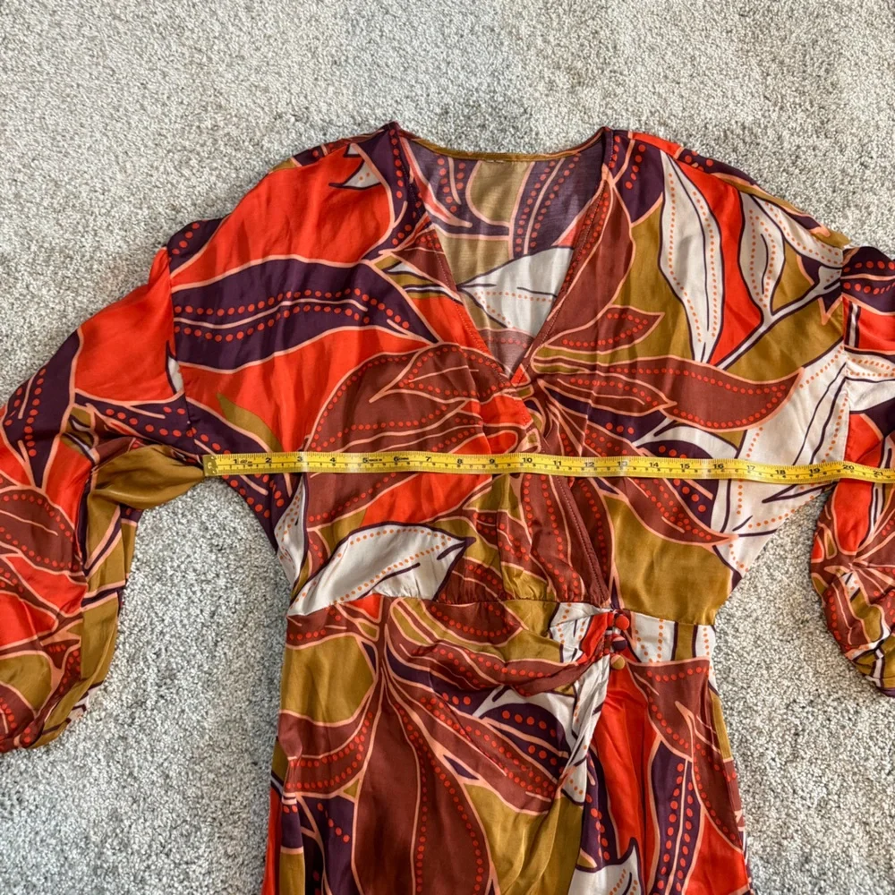 ANTHROPOLOGIE Floral Printed Midi Dress - Picture 8 of 8